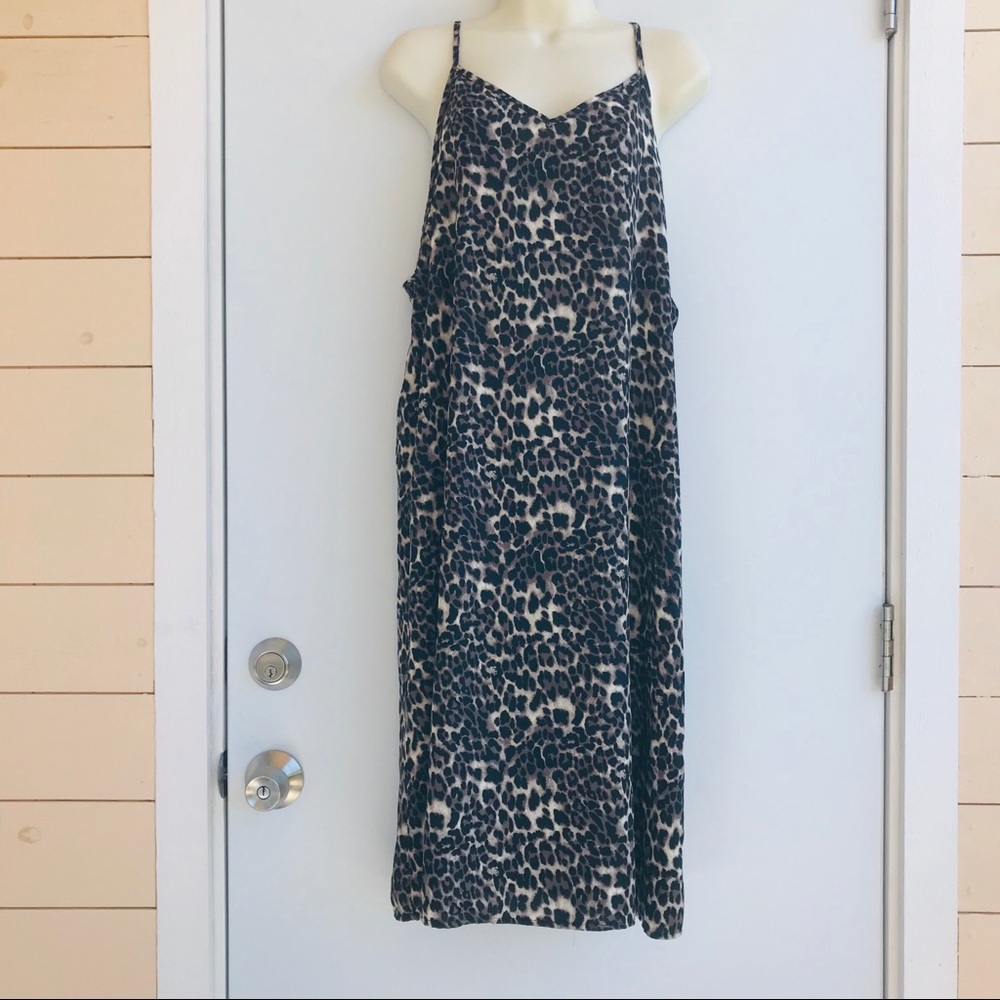 Leopard Print Slip Dress